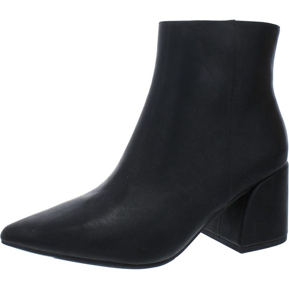 Madden Girl Womens Marggot Black Faux Leather Booties Ankle Boots Shoes NWT